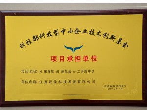 科技部科技型中小企業(yè)技術(shù)創(chuàng)新基金，項(xiàng)目承擔(dān)單位